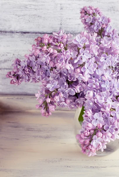 Fleurs de lilas dans une bouteille — Photo