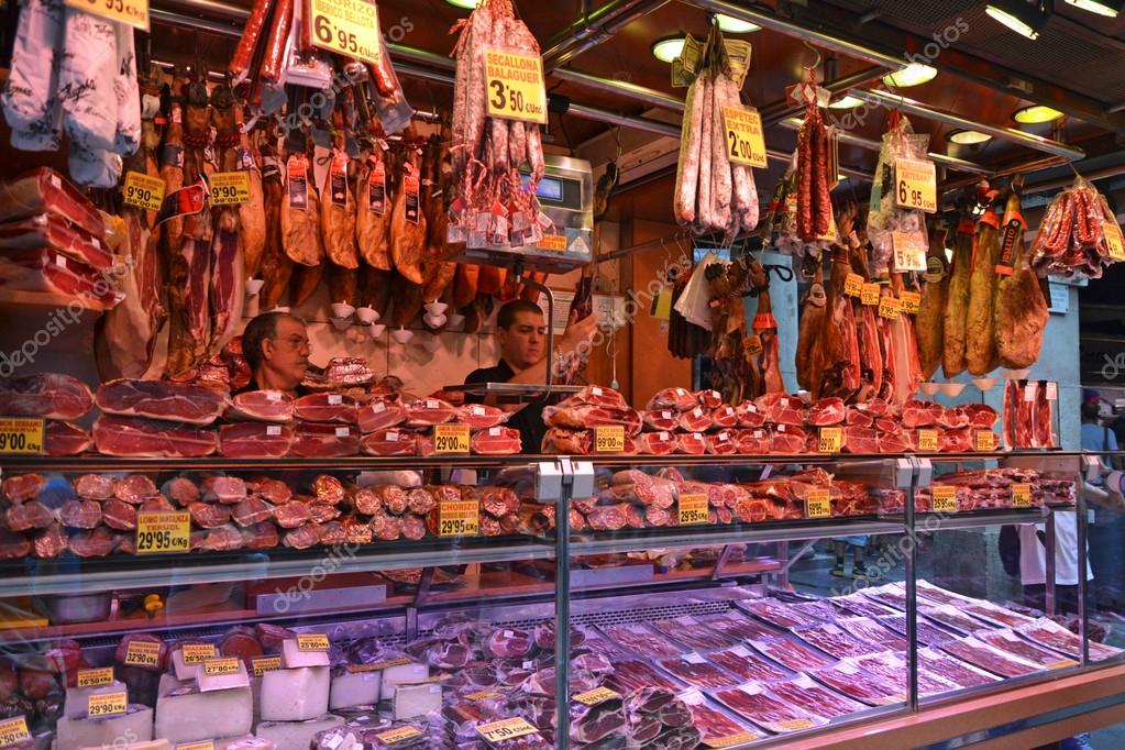 Barcelona Meat Stall Stock Editorial Photo © fionadeaton 52916657