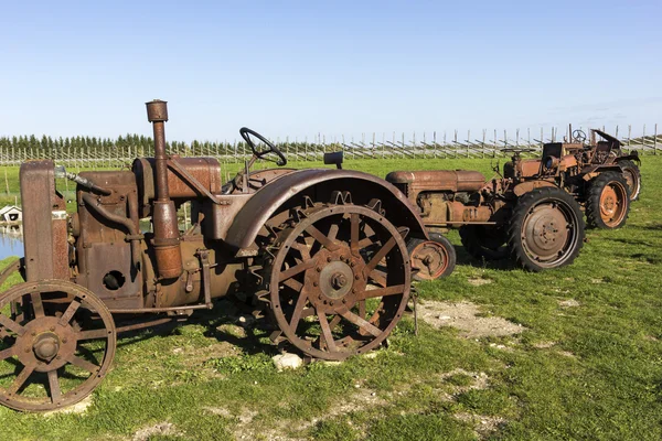 Old tractors on Saaremaa Island in Estonia