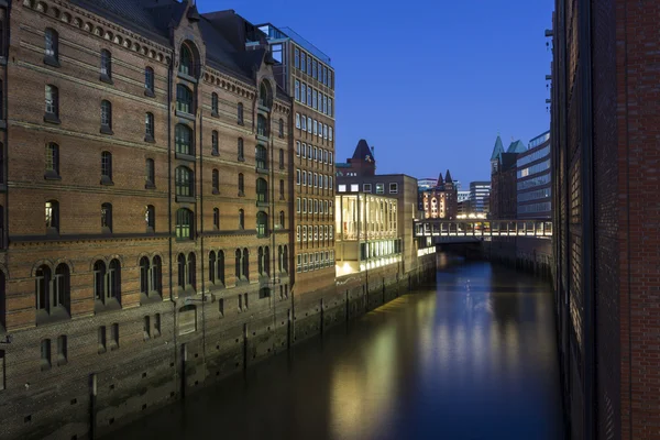 Speicherstadt à Hambourg en Allemagne — Photo