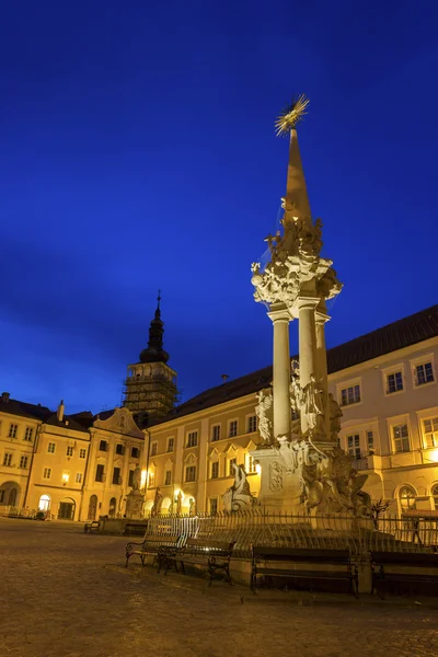 체코 공화국에서 Mikulov에 역사적인 광장 — 스톡 사진