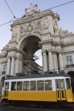 Rua Augusta Arch Portekiz'de Lizbon yakınındaki Remodelado