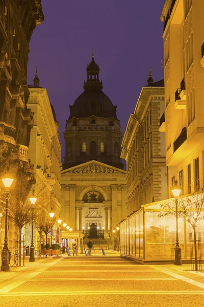 До базиліки Святого Стефана в Будапешті — стокове фото