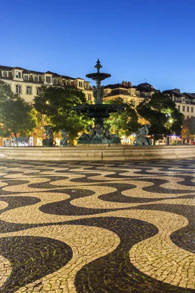 Praça do Rossio em Lisboa em Portugal — Fotografia de Stock