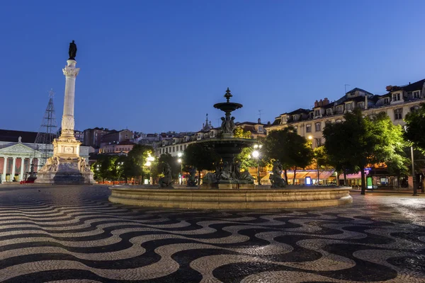 Piazza Rossio a Lisbona in Portogallo — Foto Stock