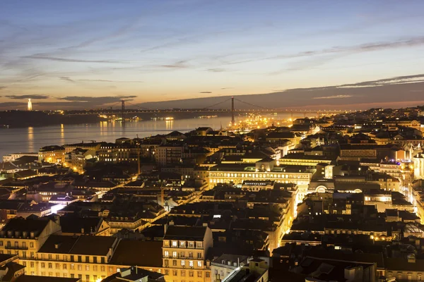 Vista su Lisbona in Portogallo — Foto Stock