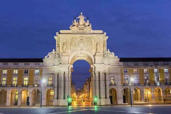 Rua Augusta Arch Lizbon Portekiz — Stok fotoğraf