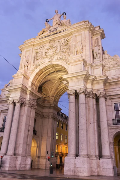 Rua Augusta Arch in Lisbon in Portugal — Stock Photo, Image