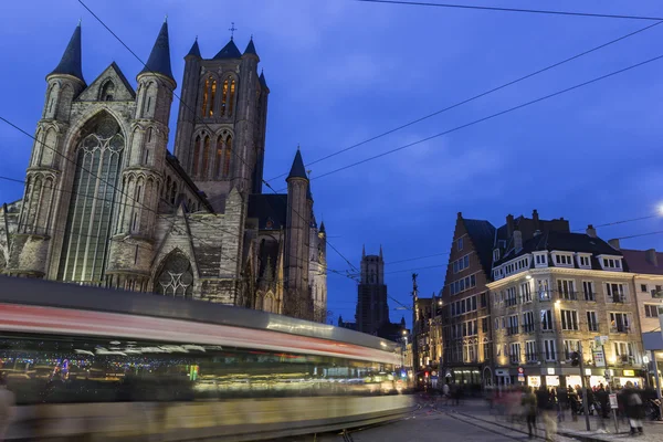 Sint-Nicolaaskerk in Gent in België — Stockfoto