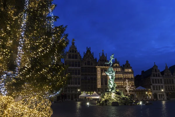 Grote Markt en Amberes en Bélgica —  Fotos de Stock