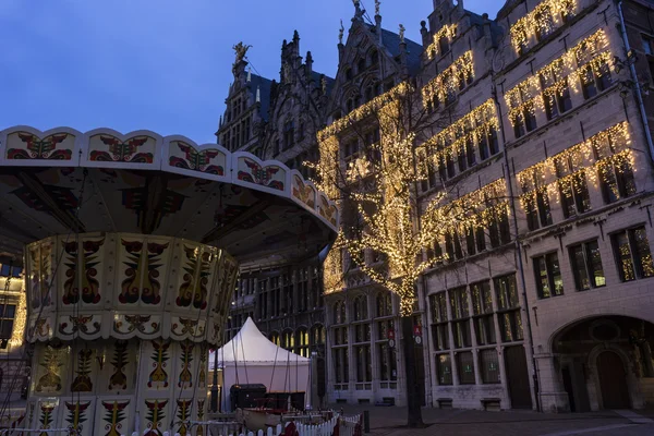 Grote Markt en Amberes en Bélgica — Foto de Stock