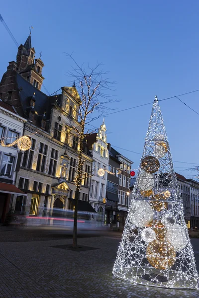 Mechelen in belgien zu weihnachten — Stockfoto