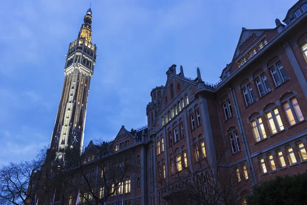 Glockenturm des Rathauses in Lille in Frankreich — Stockfoto