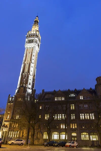Belfry of the Town Hall in Lille in France — Stock Photo, Image