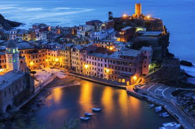 Vernazza Cinque Terre İtalya içinde