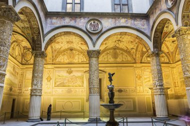 Avluda Palazzo Vecchio, Florence, İtalya