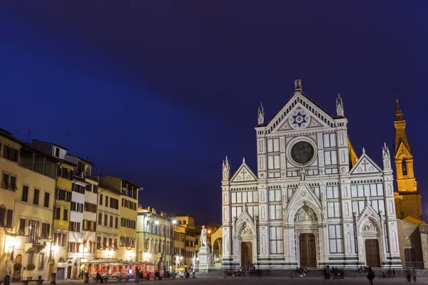 Bazilica Sfintei Cruci din Florența, Italia — Fotografie, imagine de stoc