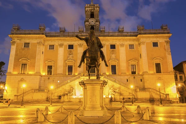 Piazza del Campidoglio στη Ρώμη, Ιταλία — Φωτογραφία Αρχείου