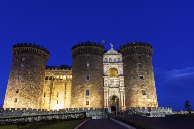 Castel Nuovo in Naples, Italy clipart
