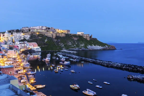 Marina della Corricella in Procida in Italië — Stockfoto