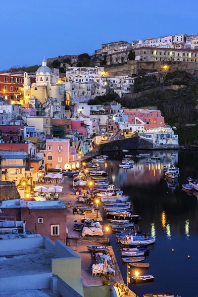 Marina della Corricella en Procida en Italia —  Fotos de Stock