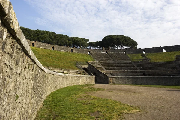 Anfiteatro de Pompeia na Itália — Fotografia de Stock