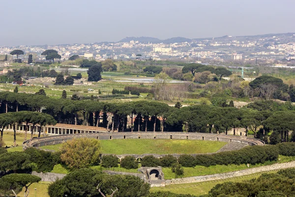 Amfiteátru v Pompejích v Itálii — Stock fotografie