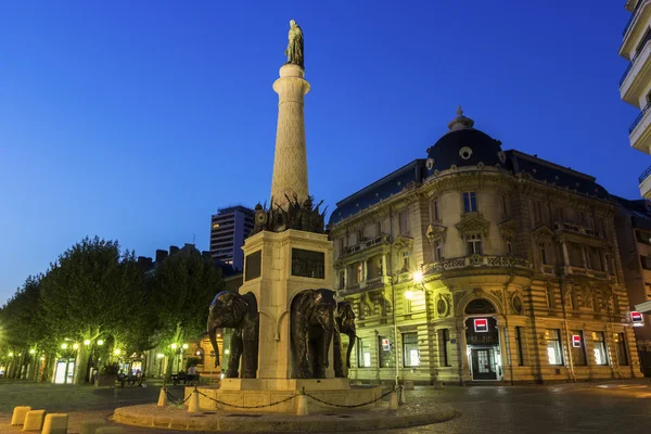 Chambery Elefantenbrunnen in Frankreich — Stockfoto