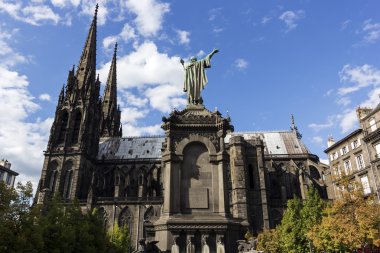 Clermont-Ferrand Cathedral in France clipart