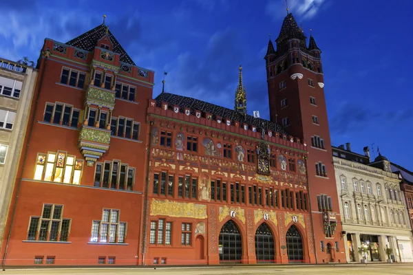 Ayuntamiento de Basilea en Suiza — Foto de Stock