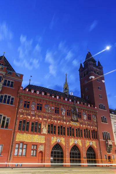 Basel Town Hall di Swiss — Stok Foto