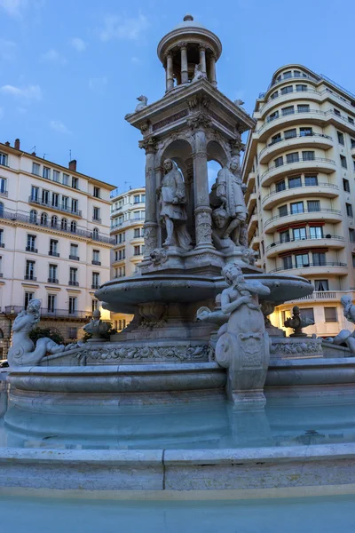 Place des Jacobins in Lyon in France — Stok fotoğraf