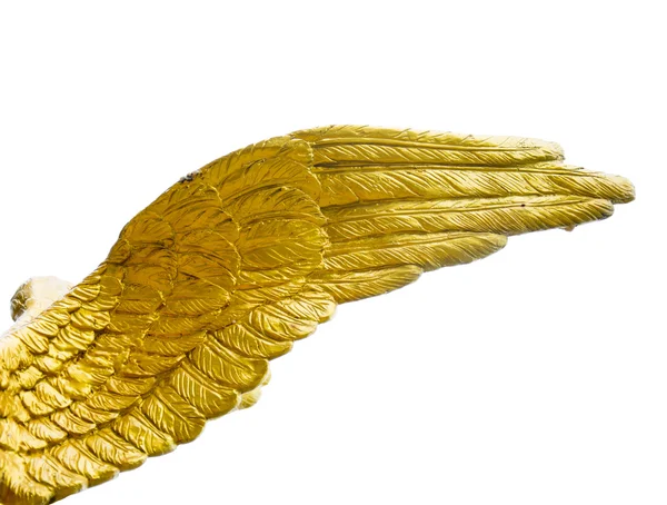 Symbolic composition of golden wings — Stock Photo, Image
