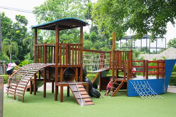 Children Stairs Slides equipment — Stock Photo, Image