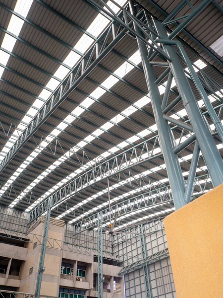 Thr Big Hall Roof Steel Structure Modern Design — стоковое фото