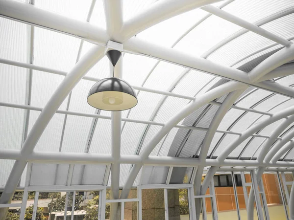 Großer Saal Dachkonstruktion Aus Stahl Modernen Design — Stockfoto