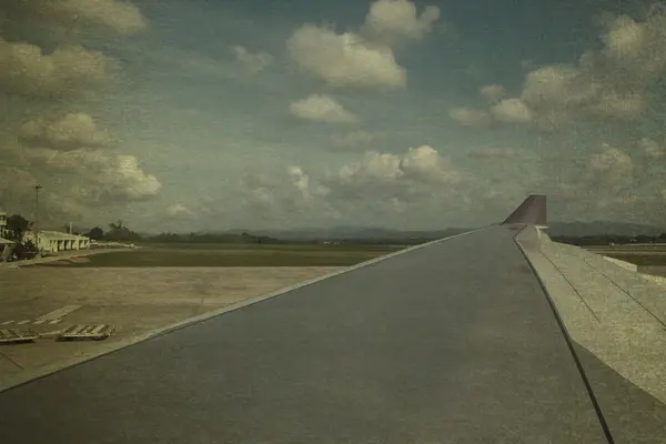 Πανοραμική θέα των Ιμαλαΐων στο αεροπλάνο — Φωτογραφία Αρχείου