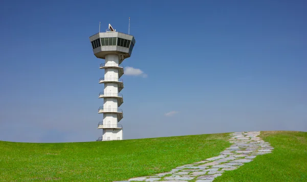 Radar torre aeropuerto comunicación — Foto de Stock