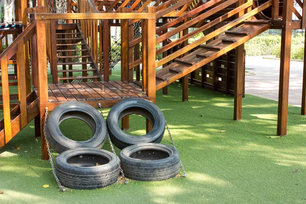 Children Stairs Slides exercise equipment — Stock Photo, Image