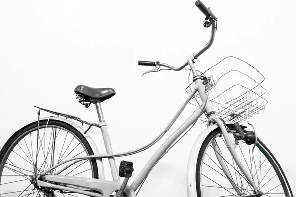 Vintage bicycle white background — Stock Photo, Image