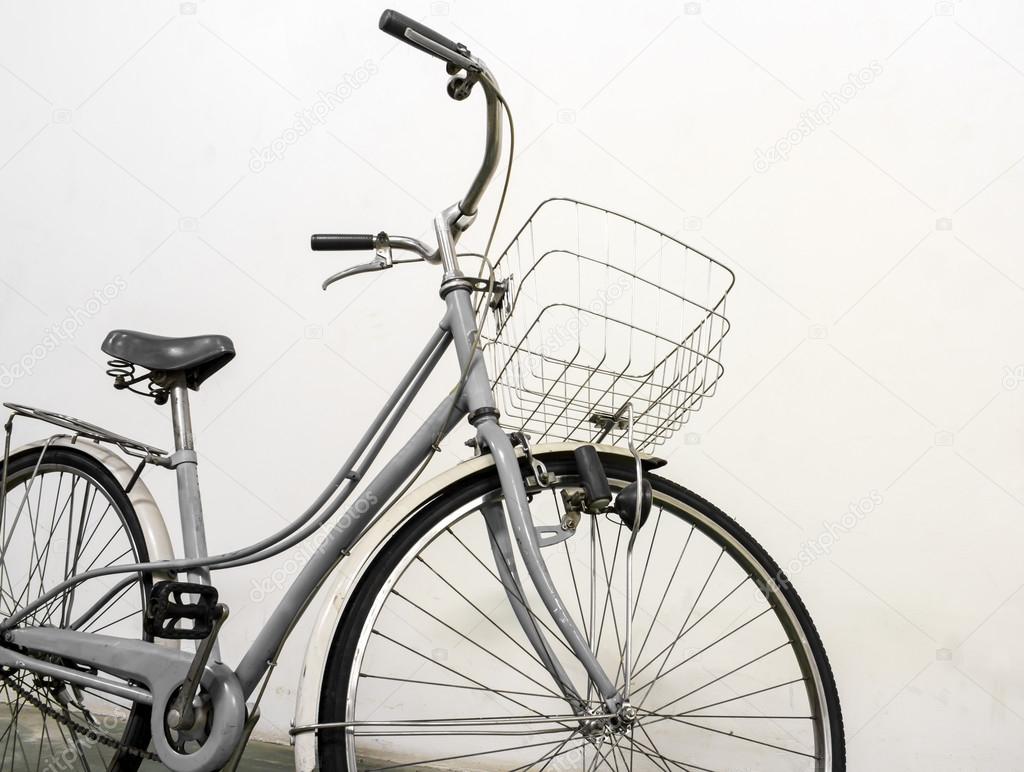 vintage bicycle white background