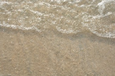 su dalgası yıkanmış