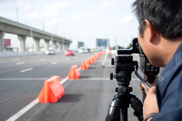 スピード違反のドライバーをキャッチ — ストック写真