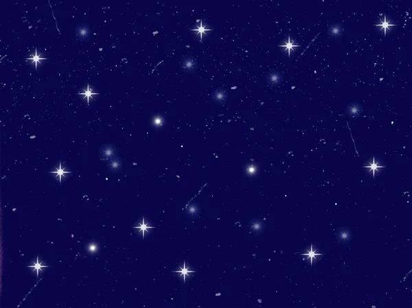 Csillagos Fényes Bolygó Kozmikus Kék Csillagos Gömb Galaxis Sötét Föld — Stock Fotó