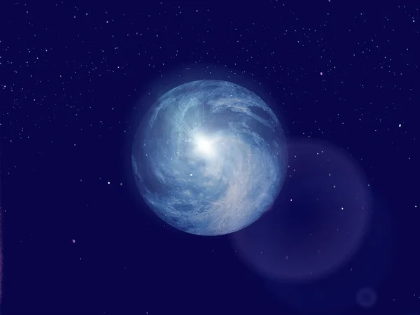 starry sky bright  planet cosmic  blue starry sky globe on  galaxy dark  earth  space background
