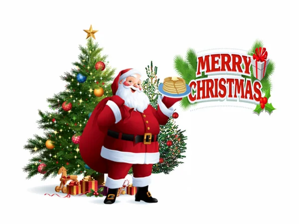 Ramo Dell Albero Natale Con Palla Colorata Coriandoli Dorati Illuminazione — Foto Stock