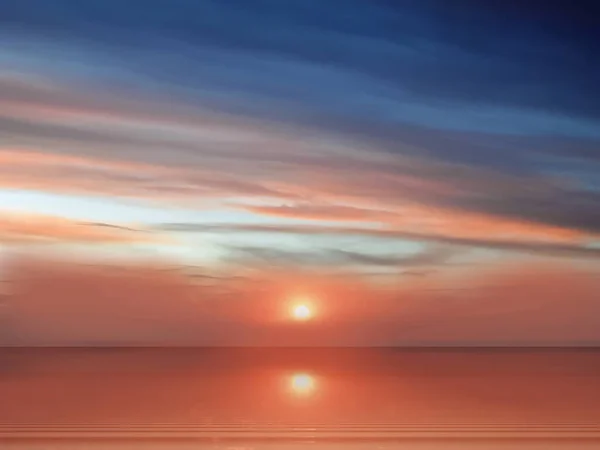 Gold Rosa Sonnenuntergang Tropisch Bunt Sonnenuntergang Auf Blau Rosa Himmel — Stockfoto