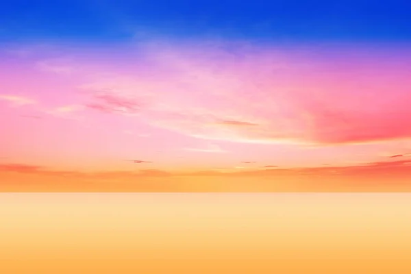 Pink Blue Gold Orange Tropical Sunset Sea Blue Pink Cloudy — Stock Photo, Image