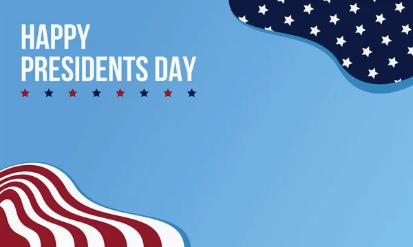 Illustration Vector Graphic Abstract Background Presidents Day Washington Day United — Stock Vector