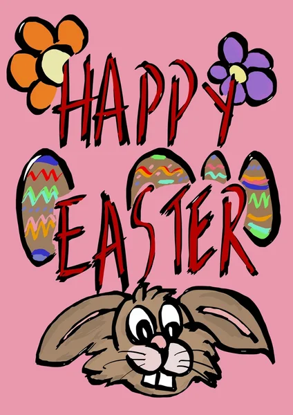 Image of happy Easter card — Stock Photo, Image